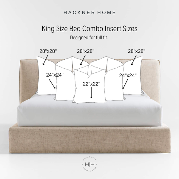 'All Squares' Bed Pillow Insert Bed Combo