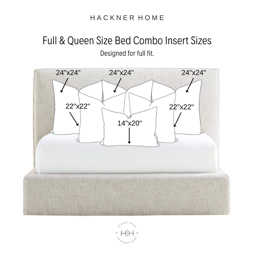 14x20 Center Bed Pillow Insert Combo