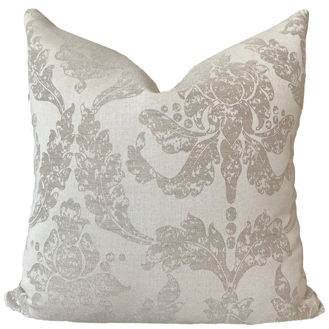 Lacy Damask Pillow Cover