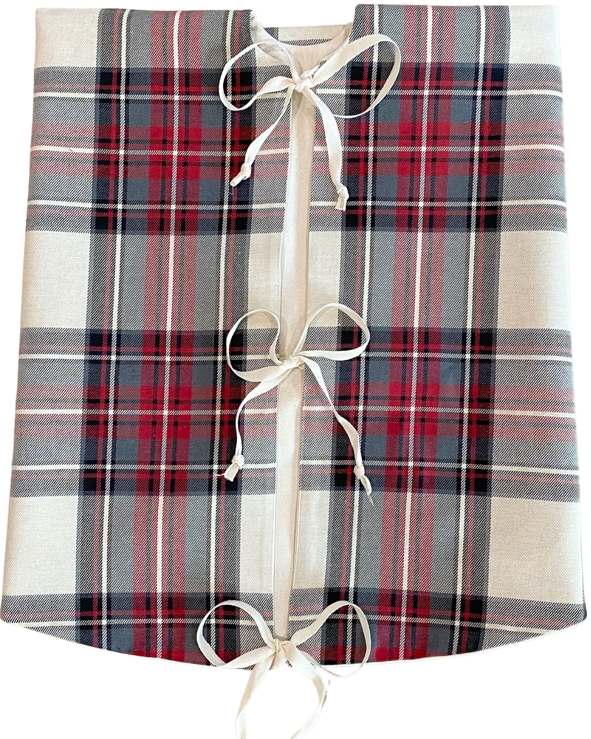 Red Plaid Christmas Tree Skirt