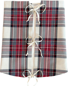 Red Plaid Christmas Tree Skirt