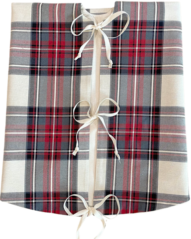 Red Plaid Christmas Tree Skirt