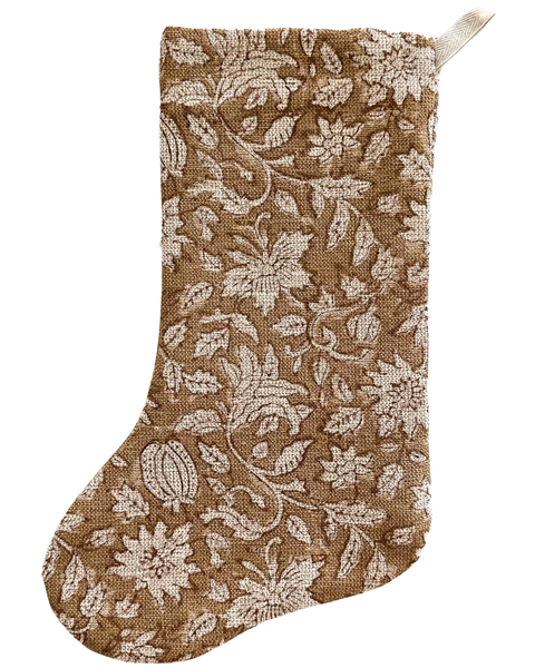 Rose Bud Brown | Boho Stocking