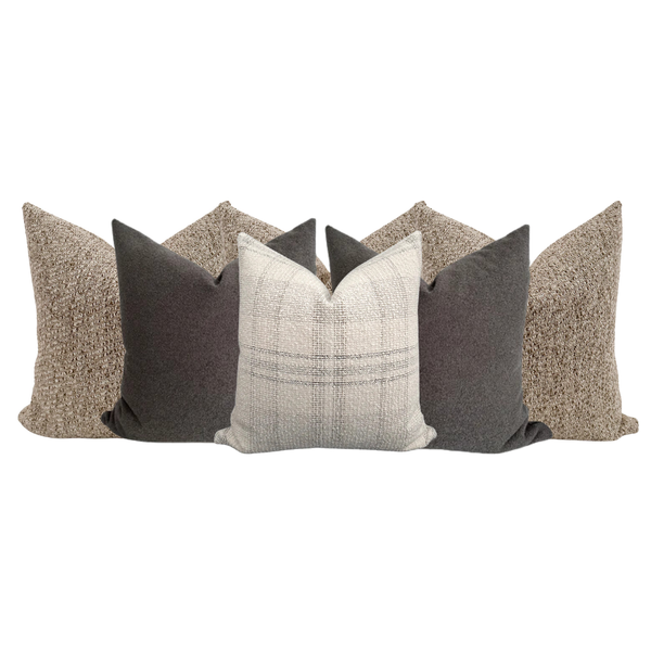 Bed Pillow Combo 'Rustic Yet Elegant'
