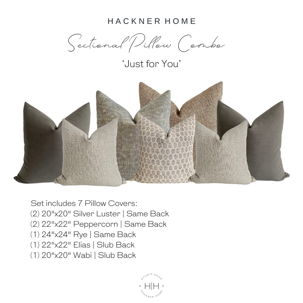 Giana Sofa Pillow Combination | Set of Four Pillow Covers