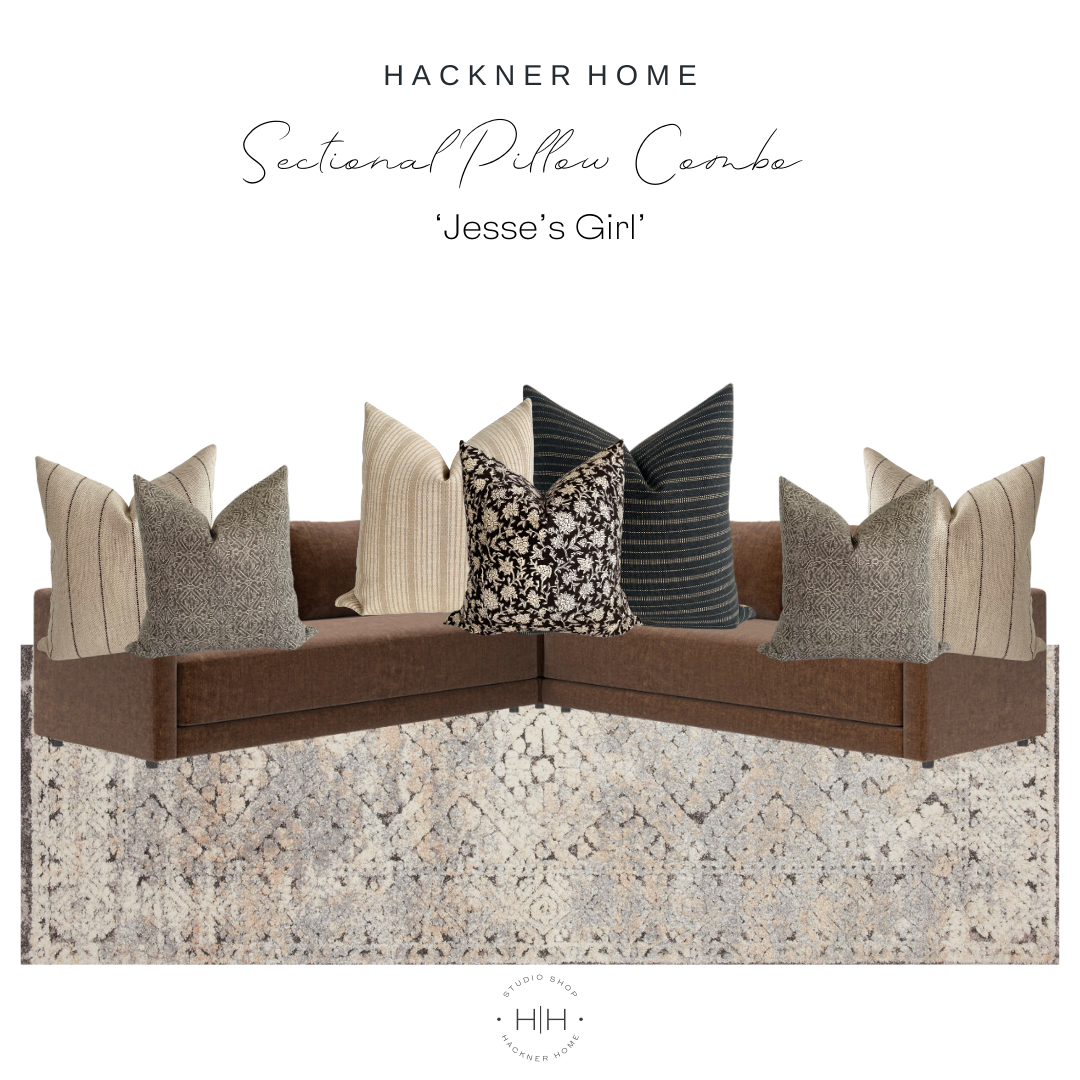 Sectional Pillow Combo 'Jesse's Girl'