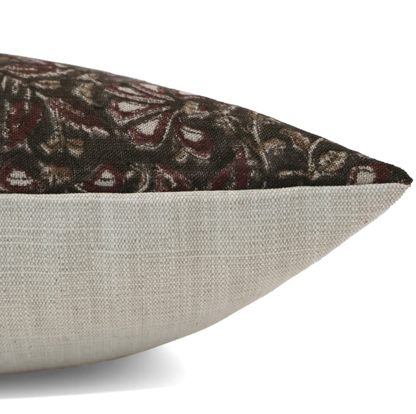 Shadow & Bloom Block Print Pillow Cover