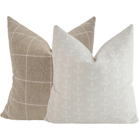 Spring Linen Duo Pillow Cover Set