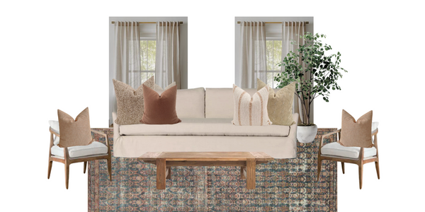 Subtle & Earthy Living Room Pillow Combo