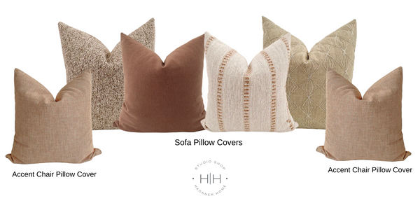 Subtle & Earthy Living Room Pillow Combo