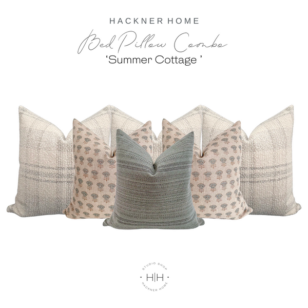 'Summer's Cottage' Bed Pillow Combo