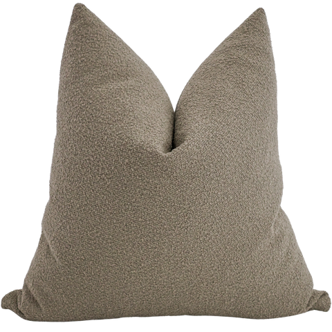 Taupe Boucle Indoor/Outdoor Pillow Cover