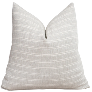 Textured Stripe | Gray Pillow Cover