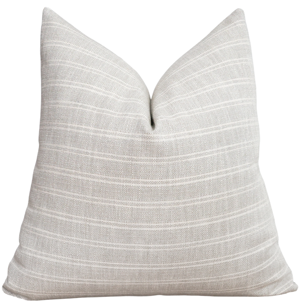 Textured Stripe | Gray Pillow Cover