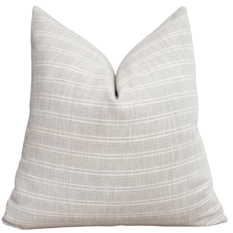 Textured Stripe | Gray Pillow Cover