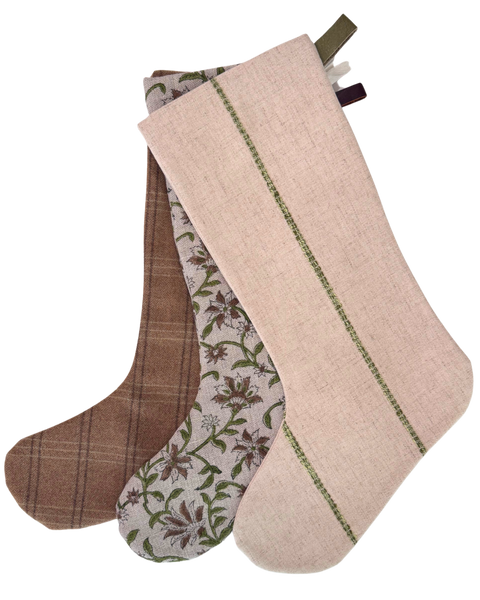 The Cottage Christmas Stocking Set of Three
