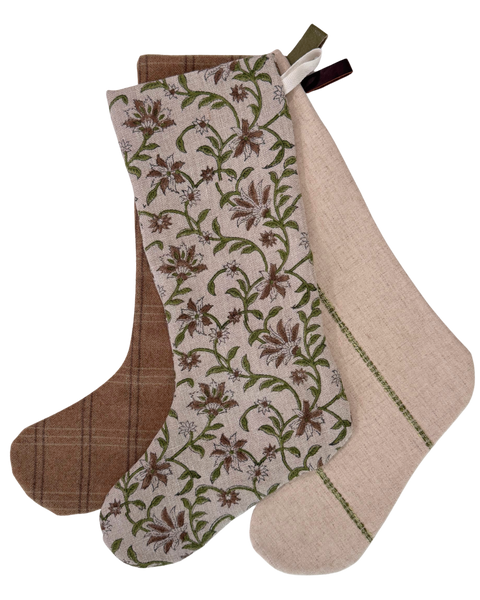 The Cottage Christmas Stocking Set of Three