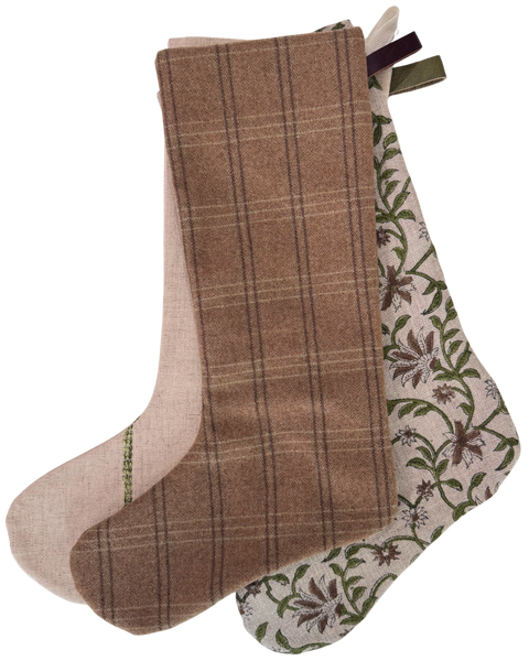 The Cottage Christmas Stocking Set of Three