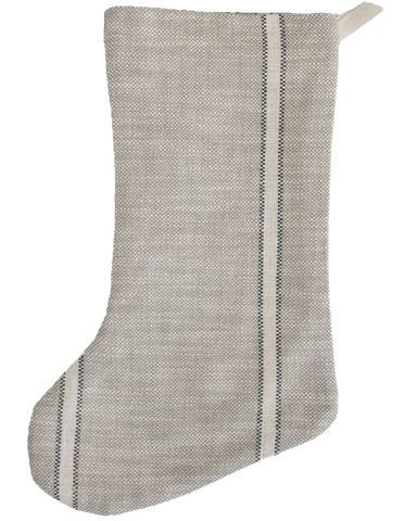 Weathered Stripe | Boho Christmas Stocking