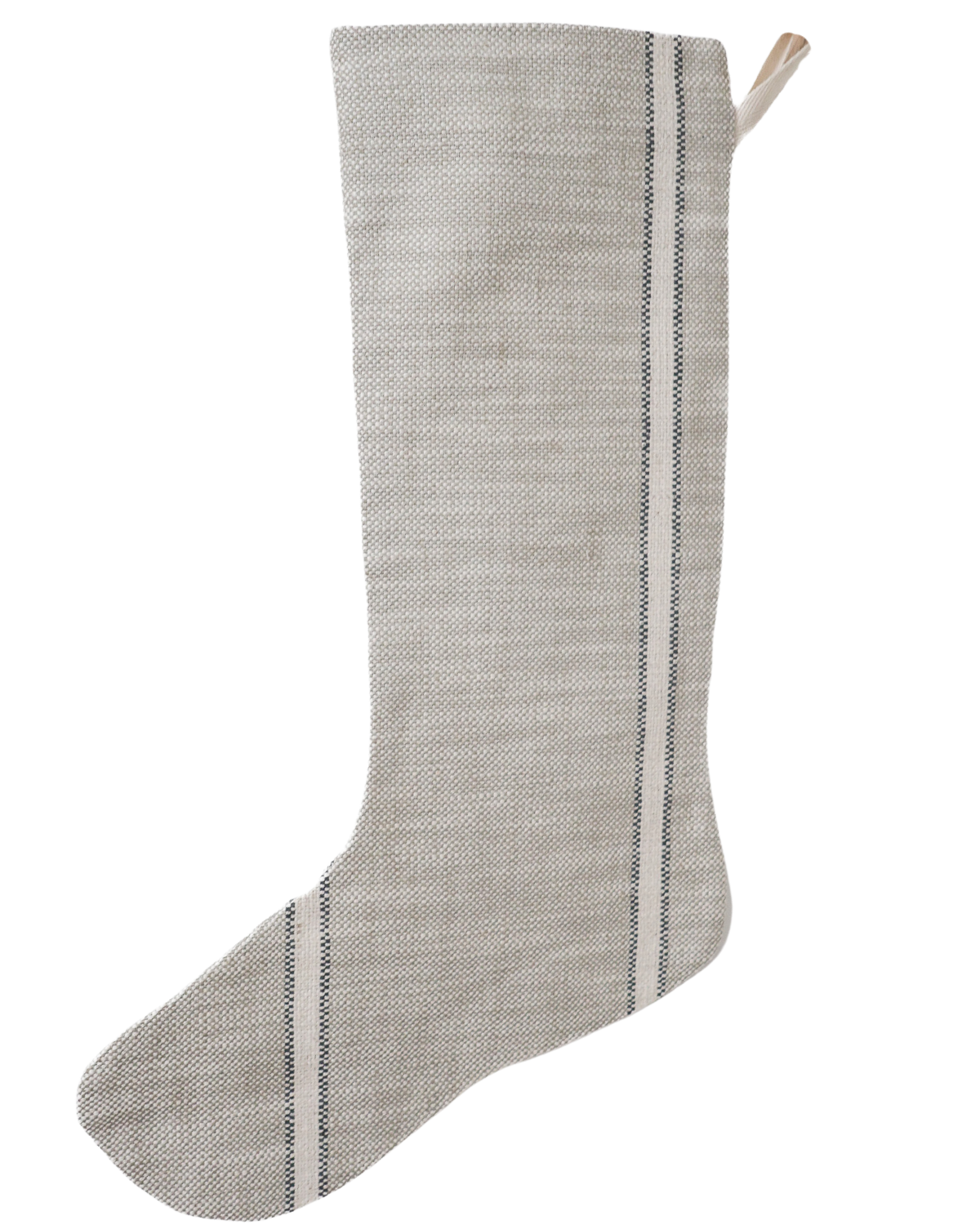 Weathered Stripe | Small Minimal Christmas Stocking