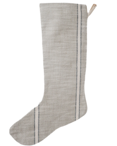 Weathered Stripe | Small Minimal Christmas Stocking