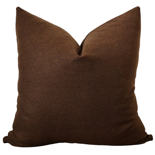 Pumpernickel Wool Pillow Cover