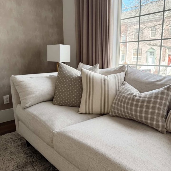 Woven Plaid | Linen Pillow Cover