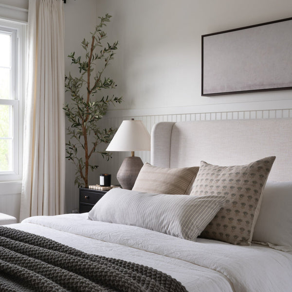 Chai Stripe Brown Pillow Cover