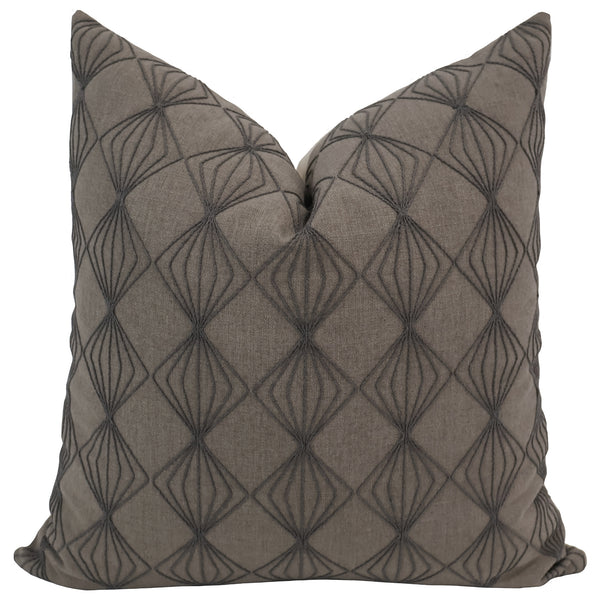 Noir Trellis Pillow Cover