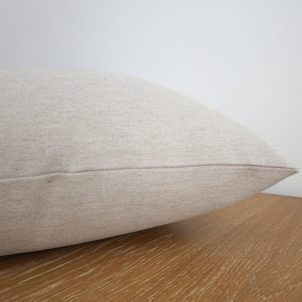 Hackner Home oyster beige solid indoor outdoor pillow cover