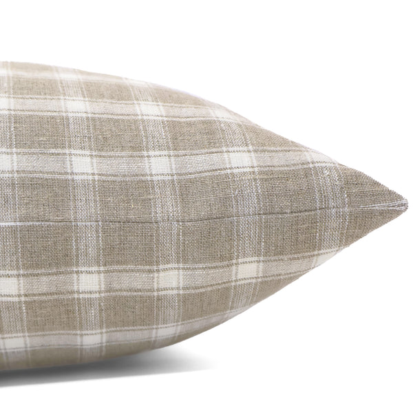 Woven Plaid | Linen Pillow Cover
