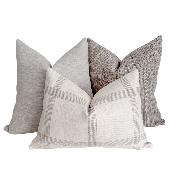 Sandhill Gray Pillow Cover Set
