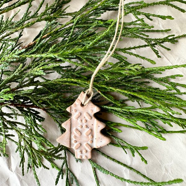Minimalist Clay Christmas Tree Ornaments XII