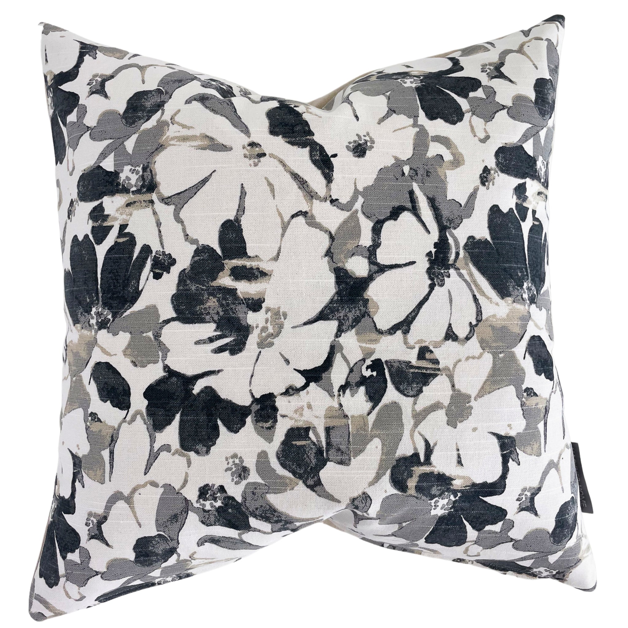 Gray Pillows, Gray Floral Pillow, Neutral Pillows, Sofa Pillow Covers, Decorative Pillows, Designer Pillows, Hackner Home, High End Pillows, Interior Decor Pillows, Shabby Chic Pillows