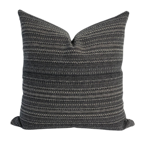 Dark Blue Black pillow, Black Pillow Cover, Dark Gray Pillow, Hackner Home, Decorative pillows, Designer Pillows, Hackner Home, Boho Pillows, Minimal Pillows, California Casual Pillows