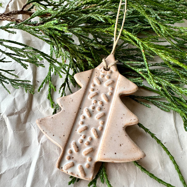 Minimalist Clay Christmas Tree Ornaments XII