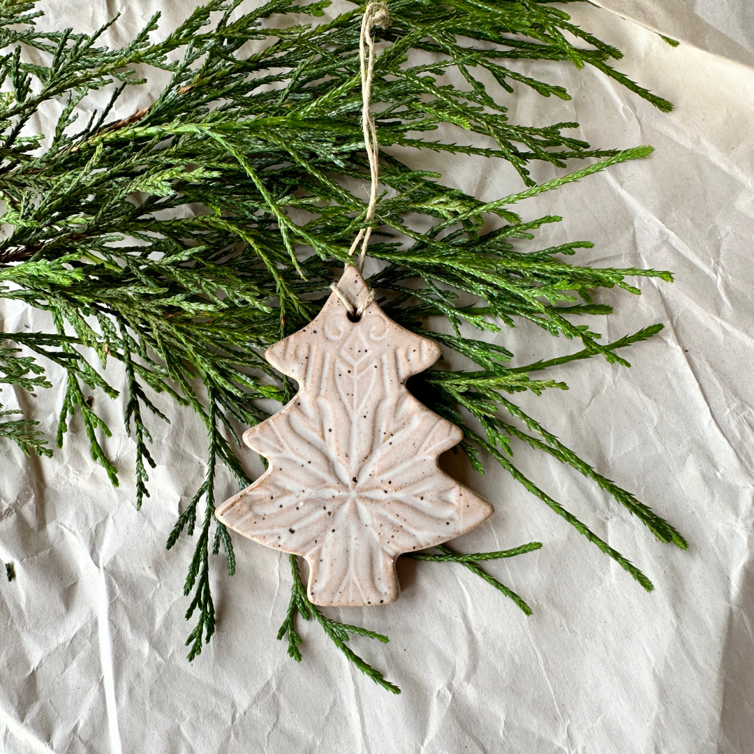 Minimalist Clay Christmas Tree Ornaments XV