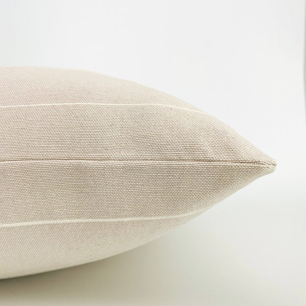 Vintage Linen Stripe |  Jute Pillow Cover