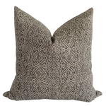 Gray Throw Pillow, Tribal Style Throw Pillow, California Casual Throw Pillows, Curated Throw Pillows,Neutral Throw Pillow, Spring Throw Pillow, Hackner Home, Hackner Home Pillows, Designer Pillows, Decorative Pillow Covers, Handmade Pillows, Made in USA Pillows, Wholesale Pillows