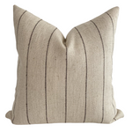 Antique Stripe | Brown Pillow Cover