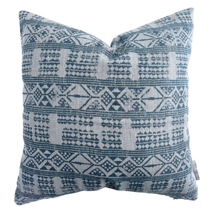 Blue Tribal Pillow, Ethnic Pillows, Throw Pillows, Boho Throw Pillows, Teal Pillow Cover, Hackner Home Pillows, Pillow Shop, Home Decor Pillows, Geometric Pillows, Blue Boho Pillow Cover