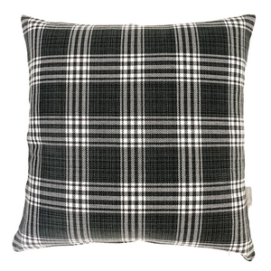 Black Plaid Pillow, Black and White Plaid Pillow Cover, Plaid Pillow Cover, Hackner Home Pillows, Designer Pillow Covers, Decorative Pillow Cover, Tartan Pillow Cover