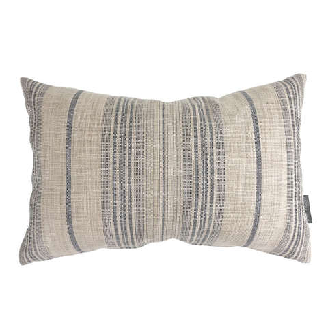 Grain Sack Pillow Cover, Hay Sack Pillow, Farmhouse Pillow, Cram and Blue Pillow, Stripe Pillow, Hackner Home Pillows, Handmade Pillows, Blue Farmhouse Pillow
