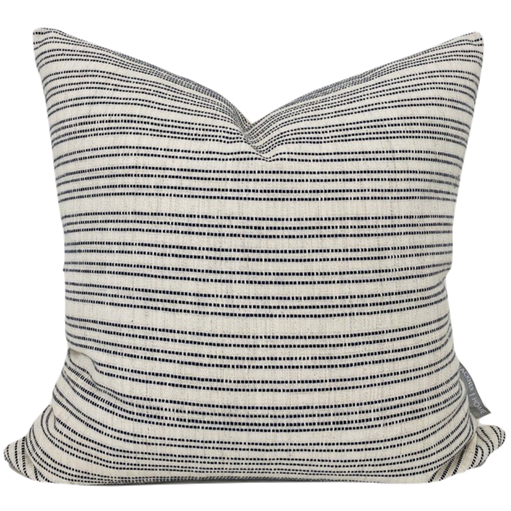 Wekity Set Of 2 Decorative Boho Throw Pillow Covers Linen Striped