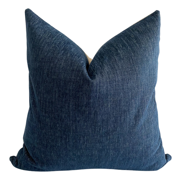 Solid Blue Throw Pillow, Blue Pillows, HACKNER HOME 