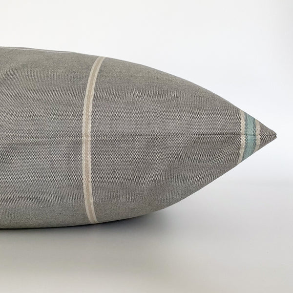 Blue Green Throw Pillow, Neutral Throw Pillow, Spring Throw Pillow, Hackner Home, Hackner Home Pillows, Designer Pillows, Decorative Pillow Covers, Handmade Pillows, Made in USA Pillows, Wholesale Pillows