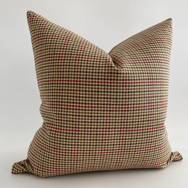 Warm Winter Plaid Pillow Cover