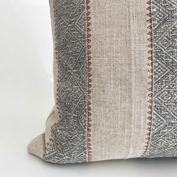 Hackner Home Pillows, Boho Pillows, California Casual Pillows, Decorative Pillow Covers, Handmade Pillows, Blue and Linen Pillows, Tribal Pillows, Ethnic Pillows