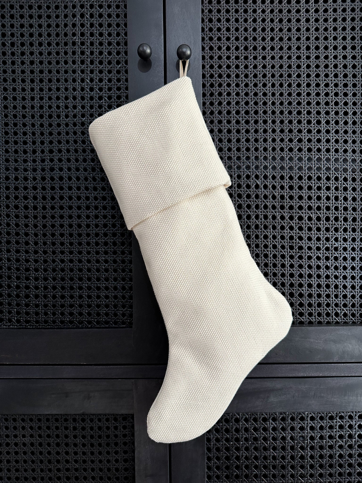 Creamy Woven Holiday Stocking NSL.XXll