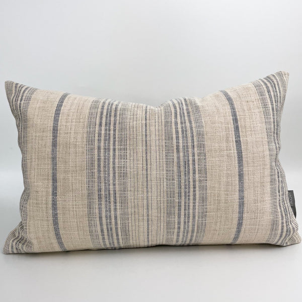 Blue Grain Sack Pillow Cover (ON THE SHELF)
